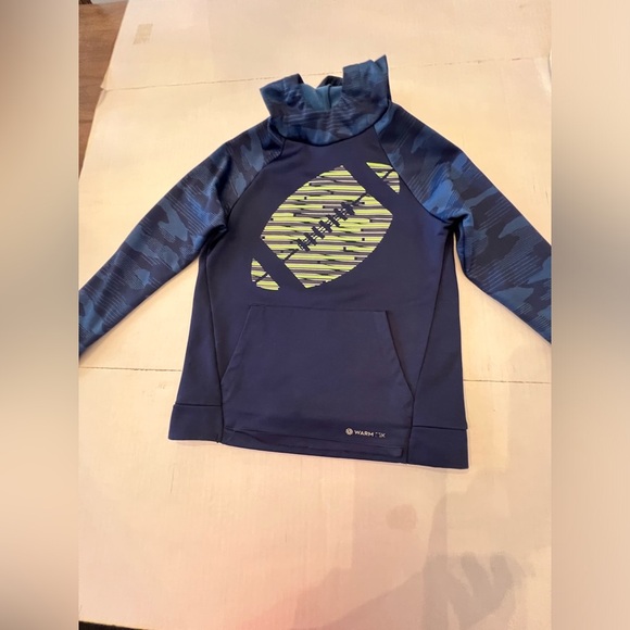 TEK GEAR. WARM TEX NAVY BLUE WITH ROYAL BLUE LIME GREEN GRAY WHITE ACCENTS.   8 - Picture 9 of 9